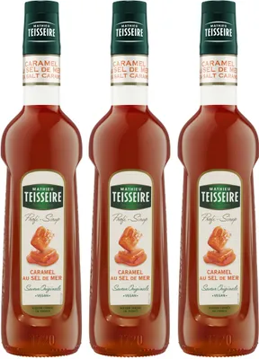 Image de Mathieu Teisseire Sirop de Boisson Caramel au Sel de Mer 0,7L (3 packs)