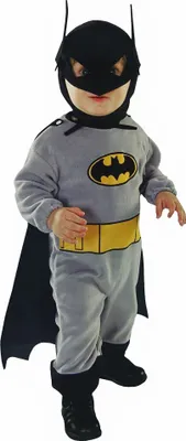 Produktbild von Baby Batman Kostüm (Overall, Umhang und Maske) Größe: Newborn / 0-9 Monate (bis ca. 74)