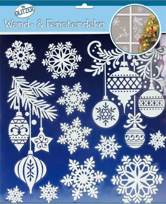 Produktbild von Wand - XL Fensterdeko Weihnachten Baumschmuck