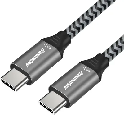 Produktbild von PremiumCord USB 3.2 Gen 1 USB-C Stecker - USB-C Stecker, Baumwollgeflecht 2m