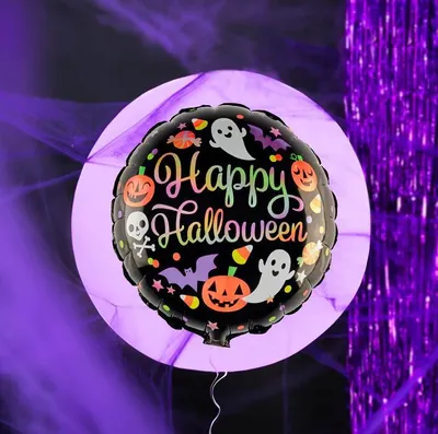 Produktbild von HAPPY HALLOWEEN Geisterkürbis Folienballon 45cm