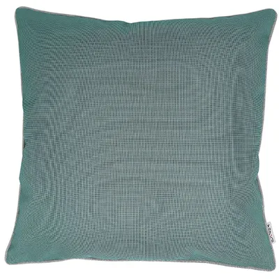 A single outdoor cushion is shown against a white background.