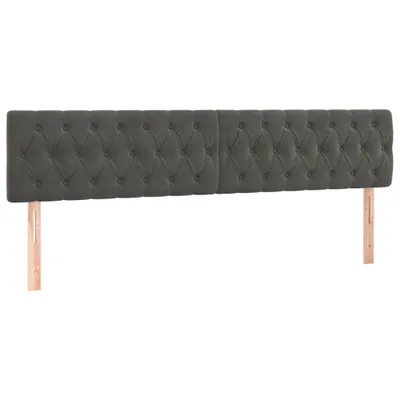 Zdjęcie produktu dla VidaXL 346391, Ciemny Szary, Poliester, Drewno, 2000 mm, 78 cm, 88 cm, 70 mm