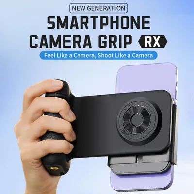 Produktbild von Snap Grip für Smartphone-Kamera, 15 W, kabelloser Ladeständer, drehbarer magnetischer Kameragriff, BT-Halterung, Fernbedienung für Video-Fotoaufnahmen