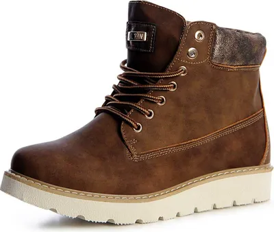 Produktbild von topschuhe24 1257 Damen Worker Boots Stiefeletten Platau Derby, Farbe:Braun, Größe:38 EU