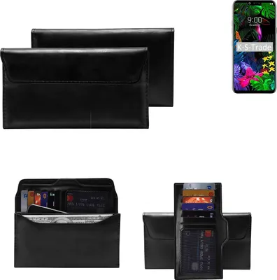 Produktbild von K-S-Trade Handy Hülle kompatibel mit LG Electronics V50 ThinQ 5G Schutz Hülle Tasche Schutz Case Handytasche Kunstleder schwarz, 1x