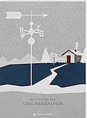 Zdjęcie produktu dla Zestaw papieru prezentowego "Hüttenzauber": 10 arkuszy