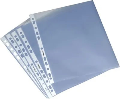 Produktbild von Prospekthüllen A4 PP 80my transparent VE=10x50 Stück