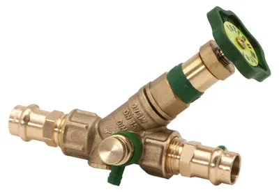 Produktbild von Schlösser Armaturen KFR-VENTIL, PRESSANSCHLUSS IG M.ENTL, N.ST.SP, DN15, PRESS15, DVGW