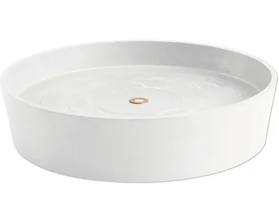 Obrázek produktu pro Miska pod květináč Ecopots s kolečky plastová Ø 32,7 cm x 34,1 x 9 cm bílá