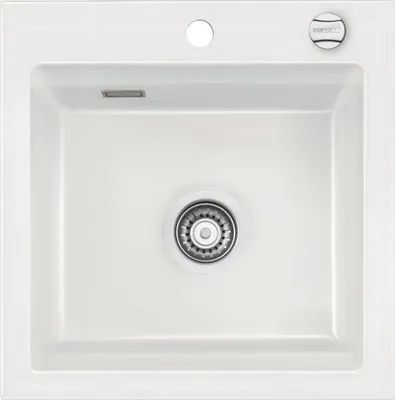 Produktbild von Flächenbündige Spüle KeraDomo KARA 51 F in GRÖNLAND mit Excenterbetätigung / ab Schrankbreite 50 cm / Einbauspüle