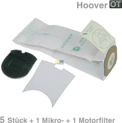 Produktbild von Hoover H59, Staubbeutel, Stabstaubsauger, Papier, Hoover, Athyss Juionor, 5 Stück(e)