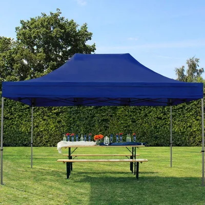 Image de TOOLPORT 3x4,5 m Tonnelle pliante Acier, PES 750, bleu