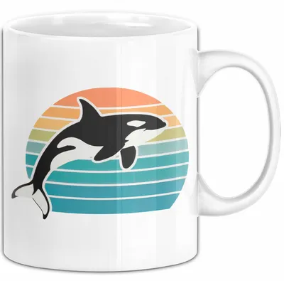 Produktbild von Wal Tier Tasse Geschenk Lustige Geschenkidee Spruch (Weiß)