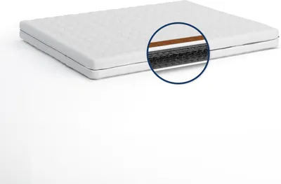 Produktbild von MEBLITO Bonellfederkern Matratze Alea hypoallergen 90x200 cm Kokos H3 H4