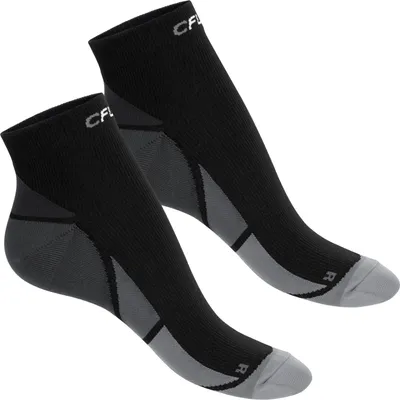 Produktbild von CFLEX Herren & Damen Sport Kompressionssocke (2 Paar) Kurzschaft Socken - Schwarz-Grau 35-38