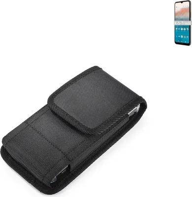 Produktbild von Holster Gürteltasche kompatibel mit Nokia C21 Plus 2GB Holster Gürtel Tasche wasserabweisend Handy Hülle Schutz Hülle Outdoor schwarz K-S-Trade