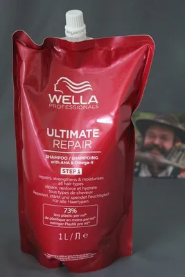 Produktbild von Wella Professionals Ultimate Repair Shampoo 1000ml náplňové balení