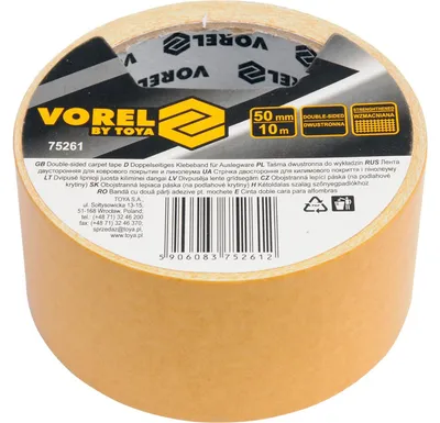 Produktbild von VOREL DOPPELSEITIGES TEPPICHKLEBEBAND 50 mm x 10 m