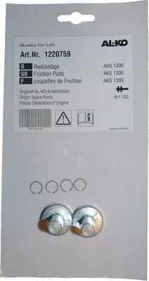 Produktbild von 1x ALKO - AKS1300 - Reibbeläge -AL-KO Nr. 1220759 - ETI 811120