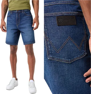 Produktbild von WRANGLER Herren, Shorts FRONTIER SHORT, Regular fit, W31, Blau, kurze, hosen,