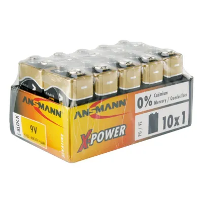 Immagine prodotto di ANSMANN 5015711 10x Batterie X-POWER E-Block 9,0 V