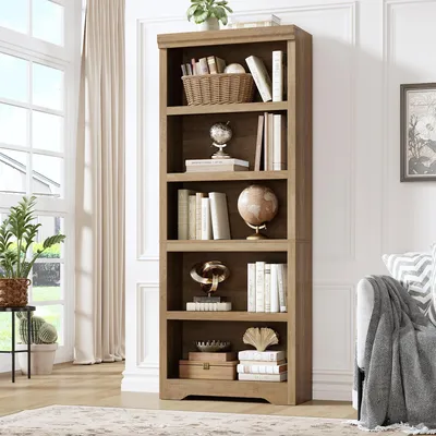 Immagine prodotto di Libreria a giorno, modello scaffale aperto - 5 ripiani - Materiale: legno MDF - Colore: marrone