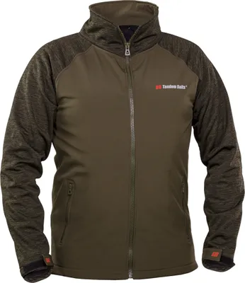 Produktbild von Tandem Baits Leichte Softshelljacke für Herren, Männer Softshell Sweatshirt, Windbreaker Fleecejacke ohne Kapuze, Camping Angeln Wandern Outdoor Sport, Wasserdicht Windschutz Atmungsaktiv Size S