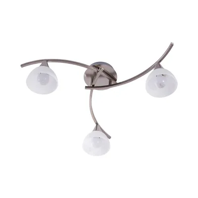 Produktbild von Lindby Deckenlampe Della, nickel, Ø 58 cm, 3-flammig, E14