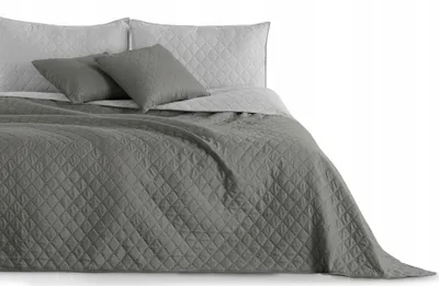 Produktbild von DecoKing Gesteppter Bettüberwurf Grau 170x270 cm Dekorativ