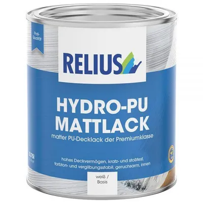 Produktbild von Relius Hydro-PU Mattlack weiß 2,5Ltr. * 276223
