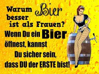 Produktbild von vianmo Holzschild 30x40 cm Pinup Warum Bier besser ist als Frauen