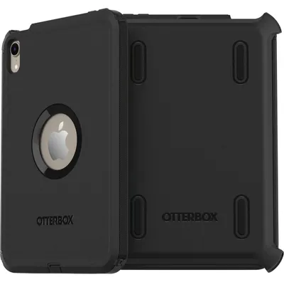Produktbild von OtterBox Defender Tasche (Halfter) Apple iPad mini (6. Generation) Tablet, Apple Pencil - Schwarz - Sturzsicher, Schmutzabweisend, Abriebfest, Stoßfest, Staubfest, Fusselbeständiger Anschluss, Verstopfungsfreier Port, Kratzfest, Robuster Rahmen, Schmutzbeständiger Anschluss, Staubbeständiger Anschluss - Halfter - 213,9 mm Höhe x 154,4 mm Breite x 26,4 mm Tiefe