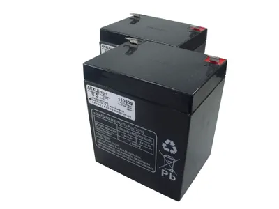 Produktbild von Blei Akkusatz passend für RMT Lifter Primo/ Cielo V4 2x12 Volt 5,0 Ah