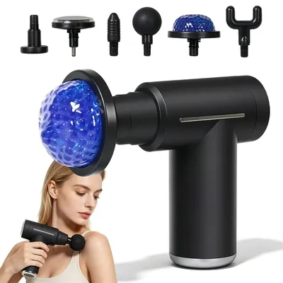 Produktbild von Intelligente Faszien-Massagepistole mit Heiz- & Kühlfunktion, 2-in-1 Wärmetherapie, Tiefengewebsmassage, kabellos für Rücken, Beine & Nacken