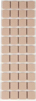 Immagine prodotto di Piedini antiscivolo per pavimenti beige autoadesivi in tondo e quadrato selezionabili (quadrato 20 x 20 mm)