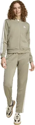 Produktbild von Adidas W ESS 3S TS Damen Trainingsanzug Grün XL
