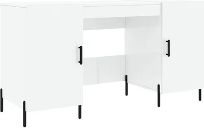 Produktbild von Schreibtisch Hochglanz-Weiß 140x50x75 cm Holzwerkstoff