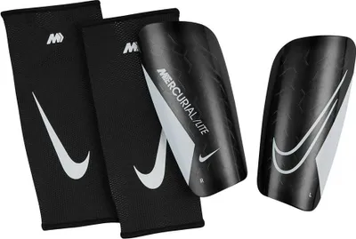 Image de Nike Unisex - Adultes merc lite fa22 Protège-tibias, Black/Black/White, XL EU
