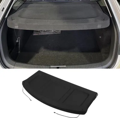 Image de Cache-Bagages Pour Hyundai Kona 2018-2023 Étagère De Coffre Cache-Bagages Tonneau Pare-Soleil Étagère De Coffre Écran De Confidentialité Tonneau Noir