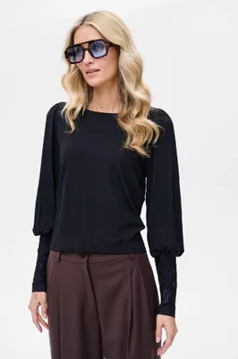 Produktbild von Miro Schwarze Damenbluse 44/46