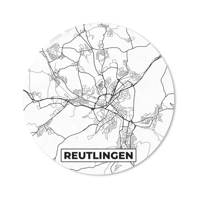 Produktbild von MuchoWow® Mauspad Mousepad Karte - Stadtplan - Reuslingen 20x20 cm - Mousepads - Maus Mat - Pad - Mausunterlage - Schreibtischmatte