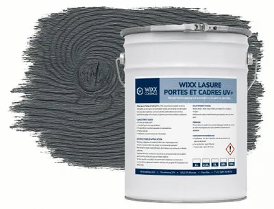 Image de Wixx Lasure Portes et Cadres UV+ - Anthracite - 1L