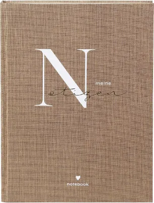 Produktbild von Notizbuch Ideenreich „Meine Notizen“, A5, 200 Blankoseiten, chamoisfarben
