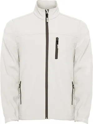 Immagine prodotto di Roly SS6432 | Giacca Softshell Antartida da uomo, idrorepellente e antivento - Colore: Pearl White 011 - Taglia: S