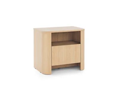 Produktbild von BETTSO Stilvoller Nachttisch mit Schublade FARI Eiche vincenza im modernen Stil für das Schlafzimmer