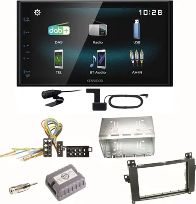 Produktbild von Kenwood DMX-125DAB Bluetooth MP3 DAB+ Einbauset für Mercedes Vito Viano W639
