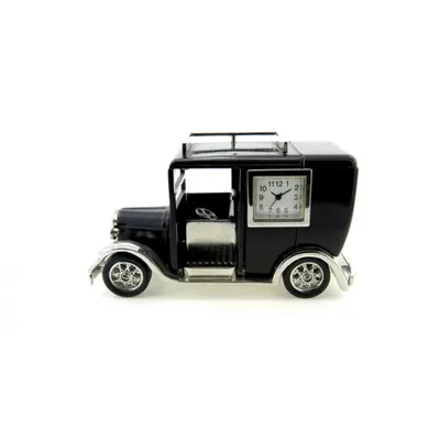 Produktbild von Tischuhr Taxi in Nostalgie Design Metall Quarzuhr