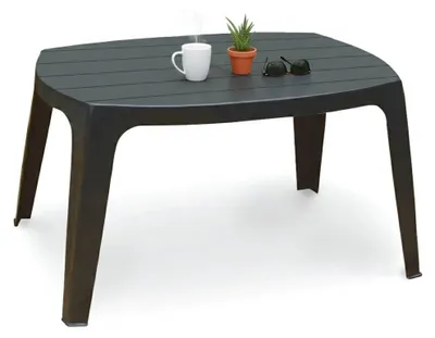 Produktbild von Mclendon - Gartentisch, 76x49x43h cm Anthrazit Schwarz, 2 Plätze  Italy