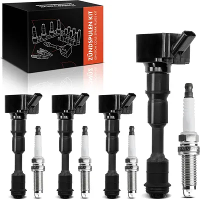 Immagine prodotto di Frankberg 4x bobina di accensione+4x candela per Volvo S60 II III S80 S90 V40 Hatchback V60 I V70 V90 Cross Country Estate